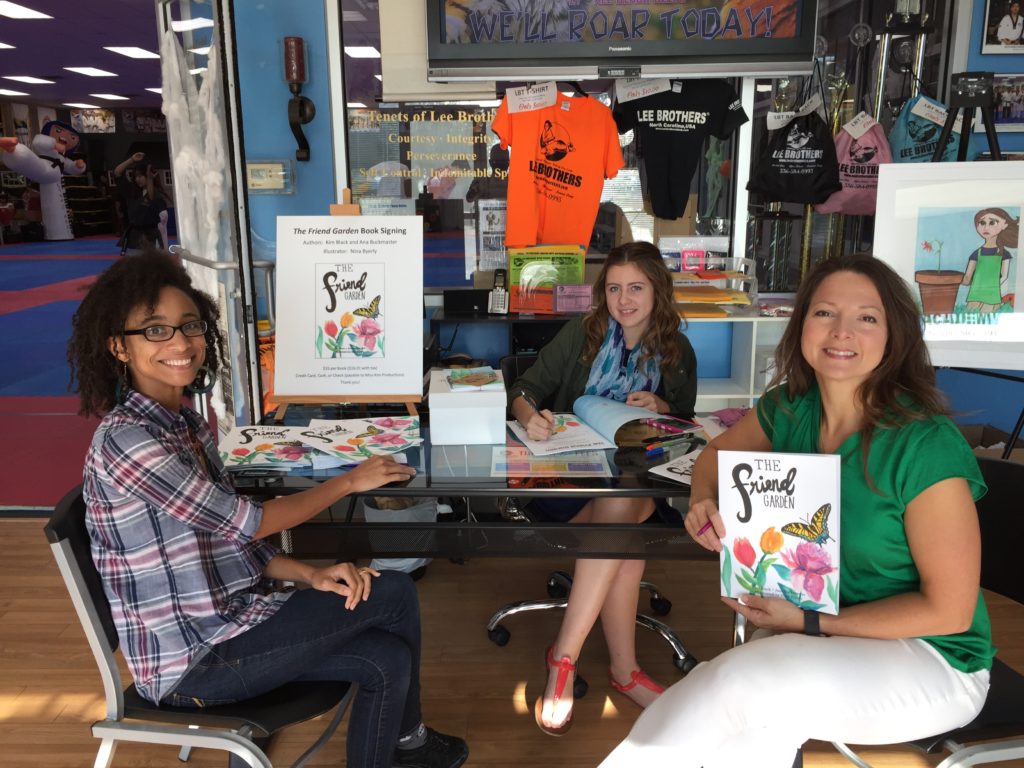 Ana, Nina, & Kim at 1st The Friend Garden book signing event!